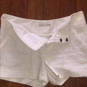 Alice + Olivia Shorts - White Alice and Olivia shorts Alice + Olivia Shorts - White Alice and Olivia shorts